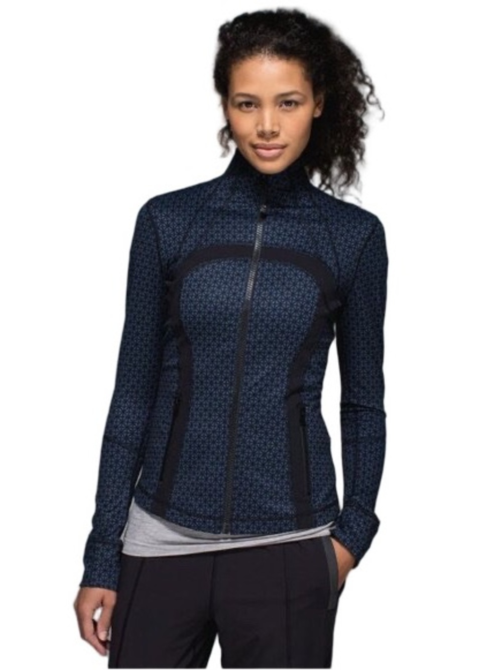 Lululemon Define Jacket Tri Geo Printed Inkwell Black